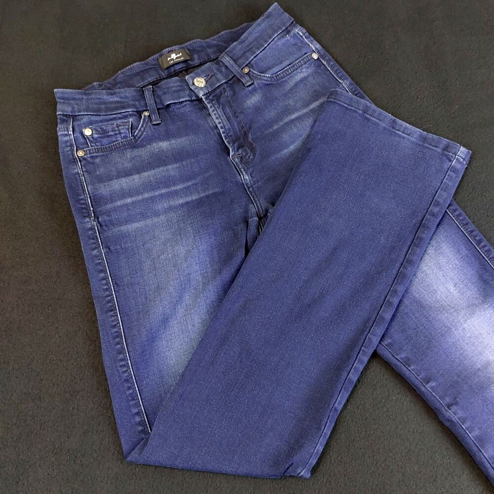 7 For All Mankind Kimmie Bootcut Jeans Women’s 28 (Fit 27x30) Blue Stretch